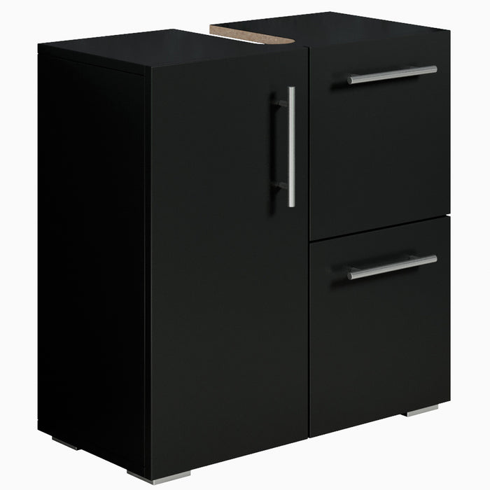 Badplaats Wastafelkast Mars 60 x 30 x 60 cm - Zwart - Badkamerkast