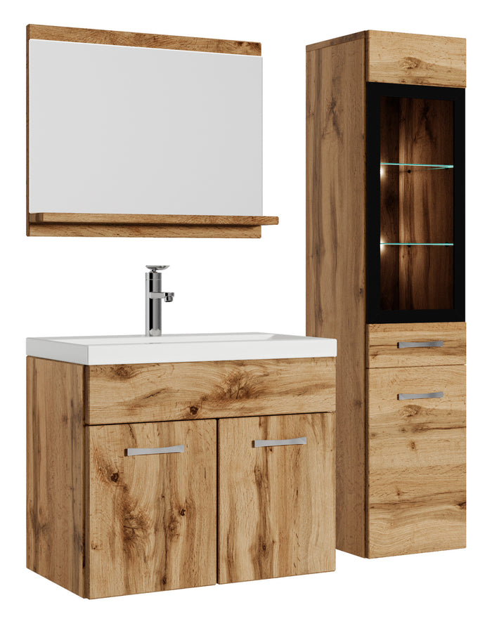 Badplaats Badkamermeubel Set Rio LED 60 x 35 cm - Eiken