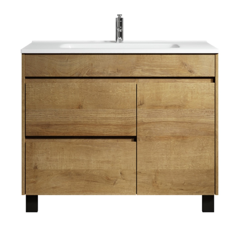 Badplaats Badkamermeubel Set Salzburg 100 cm - Eiken - Badmeubel