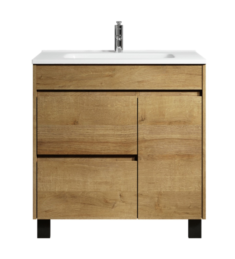 Badplaats Badkamermeubel Set Salzburg 80 cm - Eiken - Badmeubel