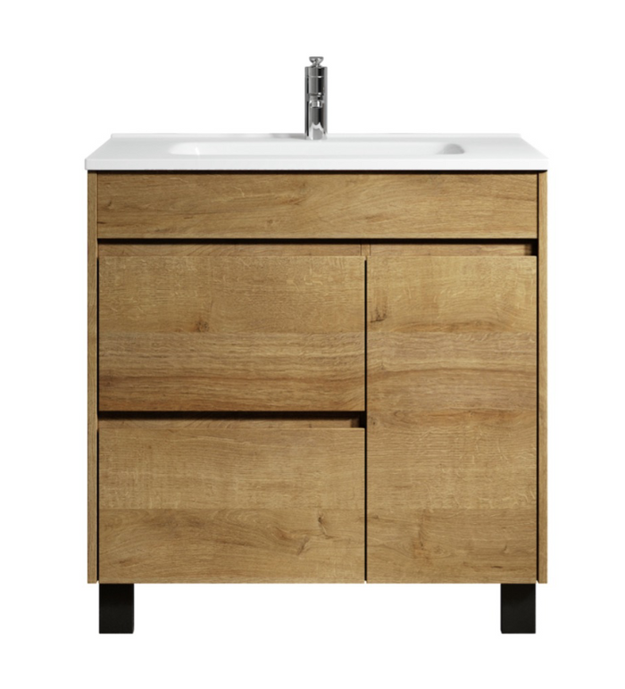 Badplaats Badkamermeubel Set Salzburg 80 cm - Eiken - Badmeubel