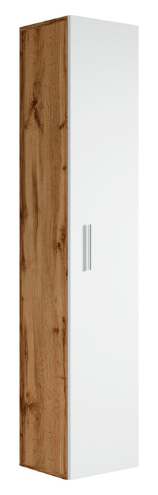 Badplaats Badkamerkast Pluto 30 x 30 x 150 cm - Eiken Wit - Kolomkast