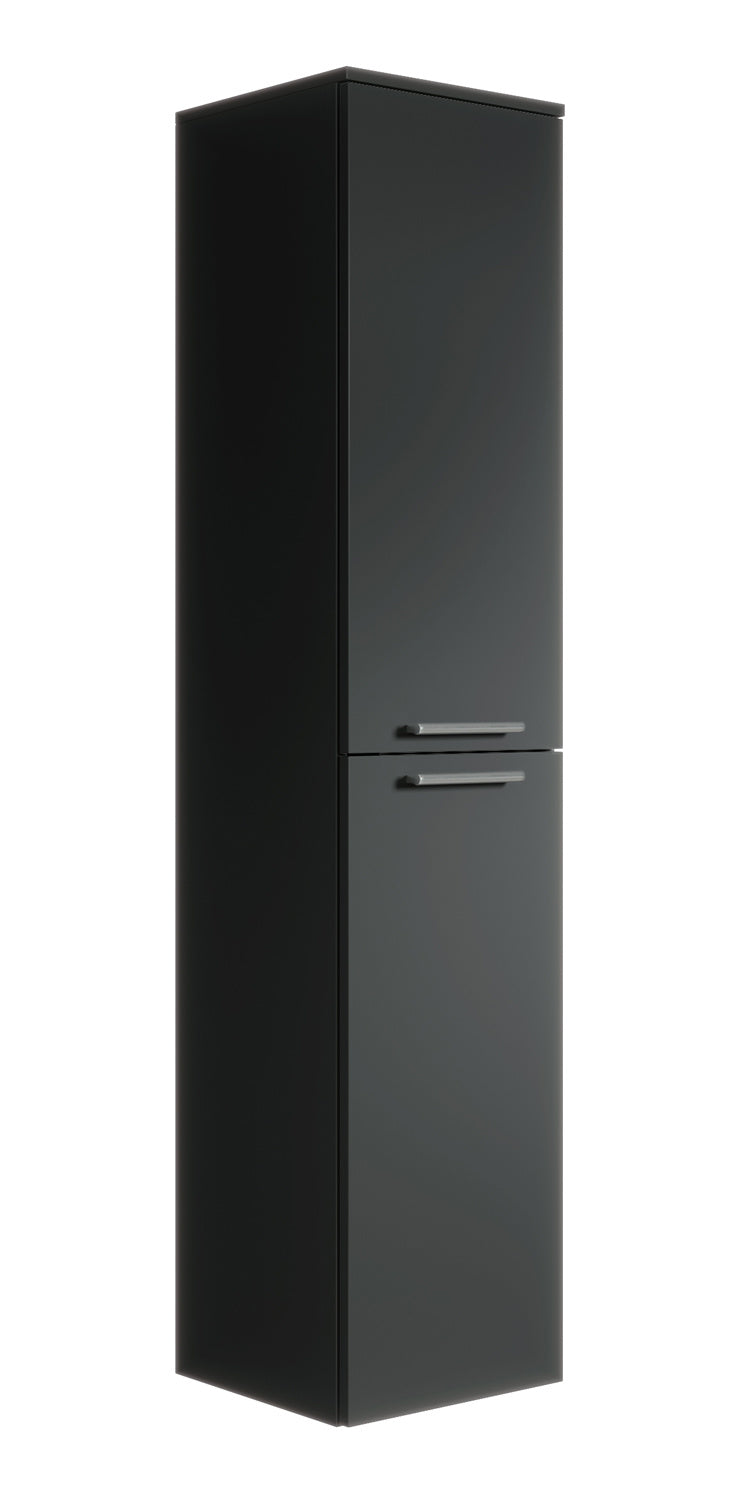 Badplaats Badkamerkast Venus 30 x 30 x 160 cm - Zwart - Kolomkast