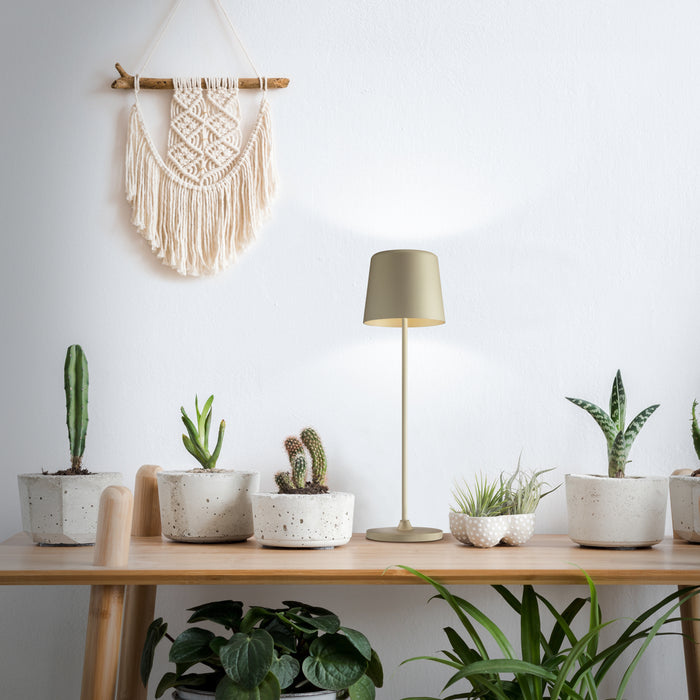 Brilliant Kaami Tafellamp - Ø 10 cm - Goud