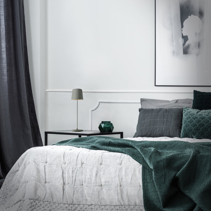 Brilliant Kaami Tafellamp - Ø 10 cm - Grijs