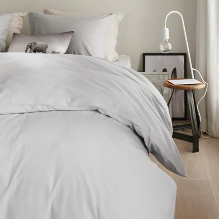 Beddinghouse Organic Basic Dekbedovertrek 240 x 200/220 cm - Light Grey