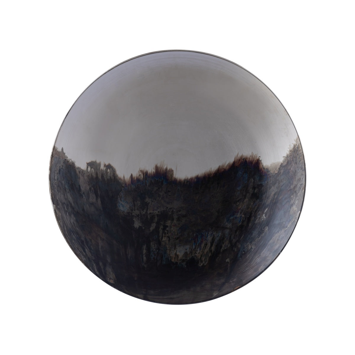 PTMD Mykelti Schaal - 60x60x8 cm - Ijzer - Zilver