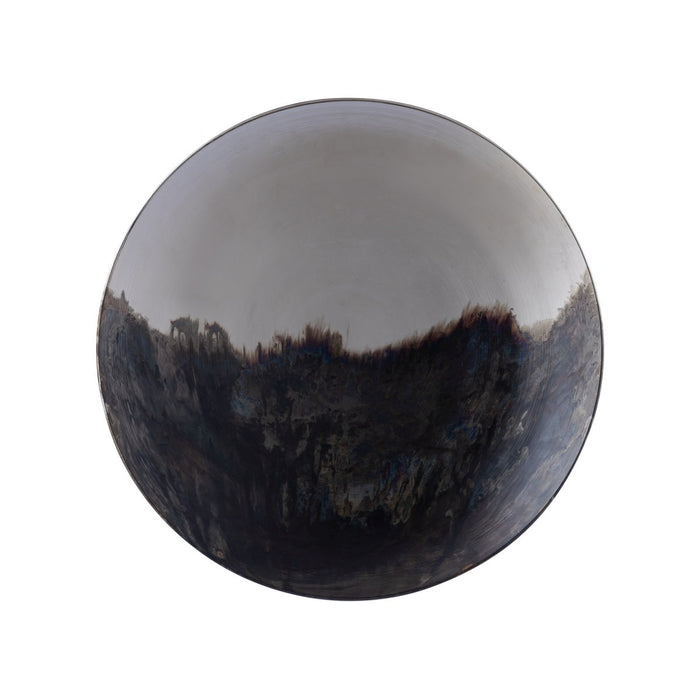 PTMD Mykelti Schaal - 60x60x8 cm - Ijzer - Zilver