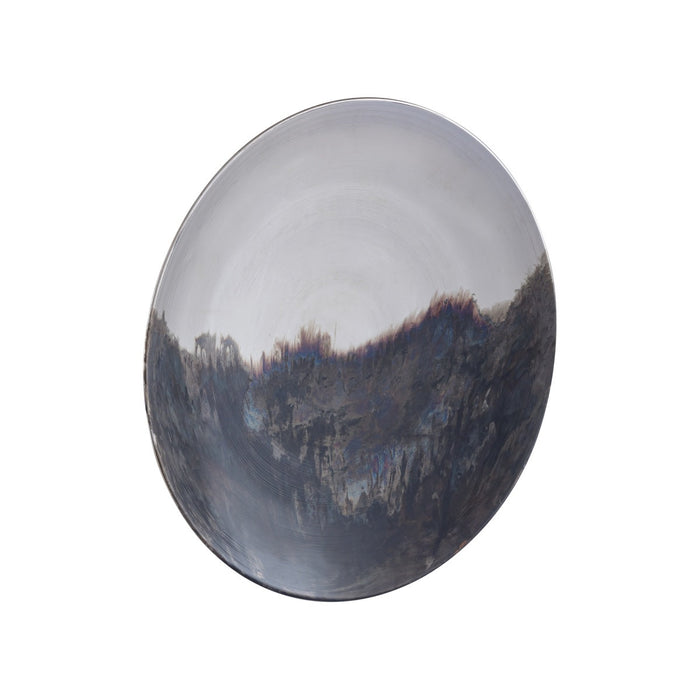 PTMD Mykelti Schaal - 60x60x8 cm - Ijzer - Zilver