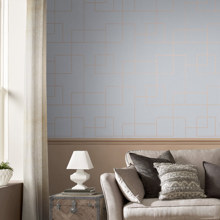 Graham & Brown vliesbehang Primo Grey grijs