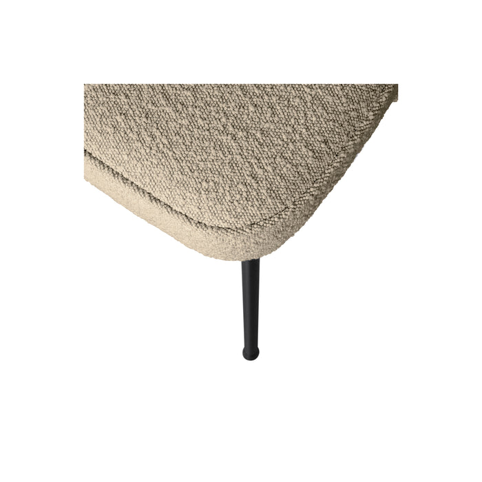 WOOOD Eetbank Vogue - Bouclé - Beige - 83x120x59