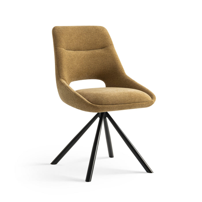 Furnihaus Eetkamerstoel Tosca Mosterd Geel Stof