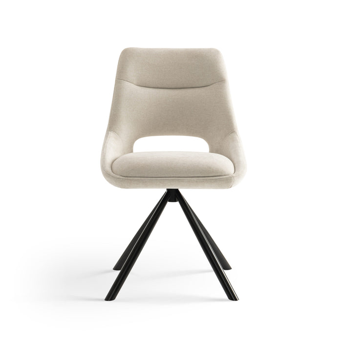 Furnihaus Eetkamerstoelen set van 2 - Tosca - Beige - Stof