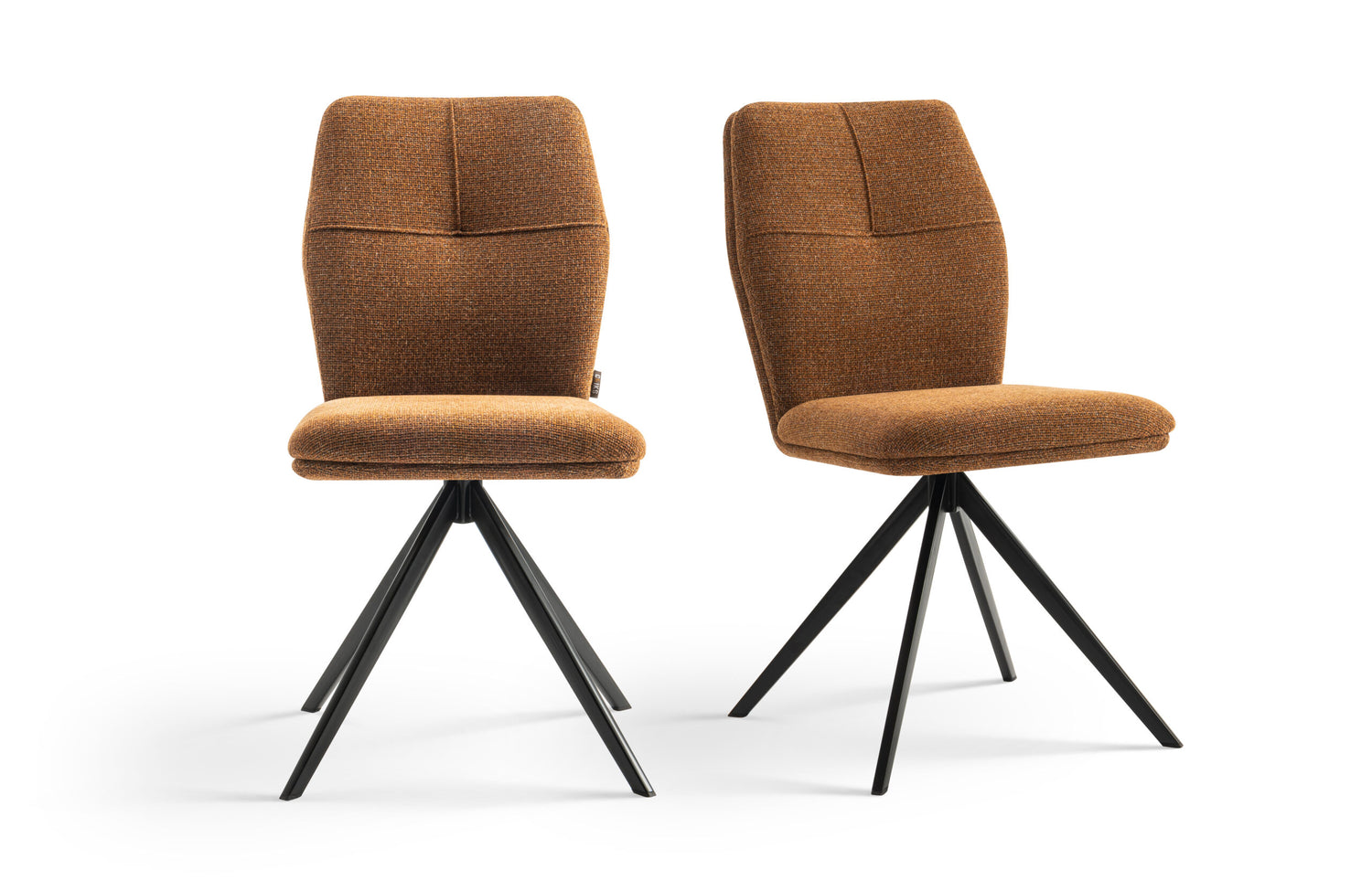 Furnihaus Eetkamerstoelen set van 2 - Emma - Oker Geel - Stof