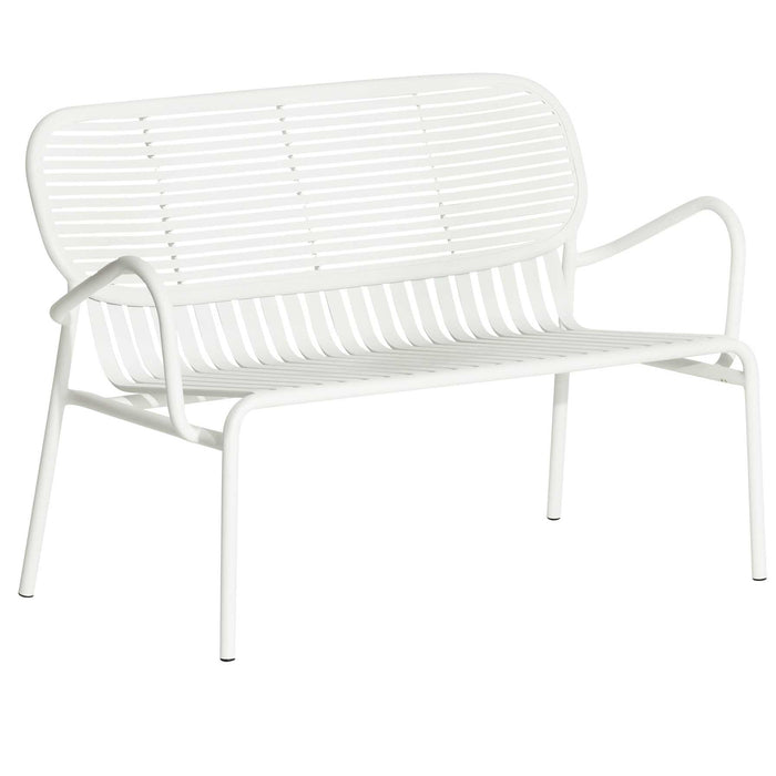 Week-end tuinbank 2-zits wit