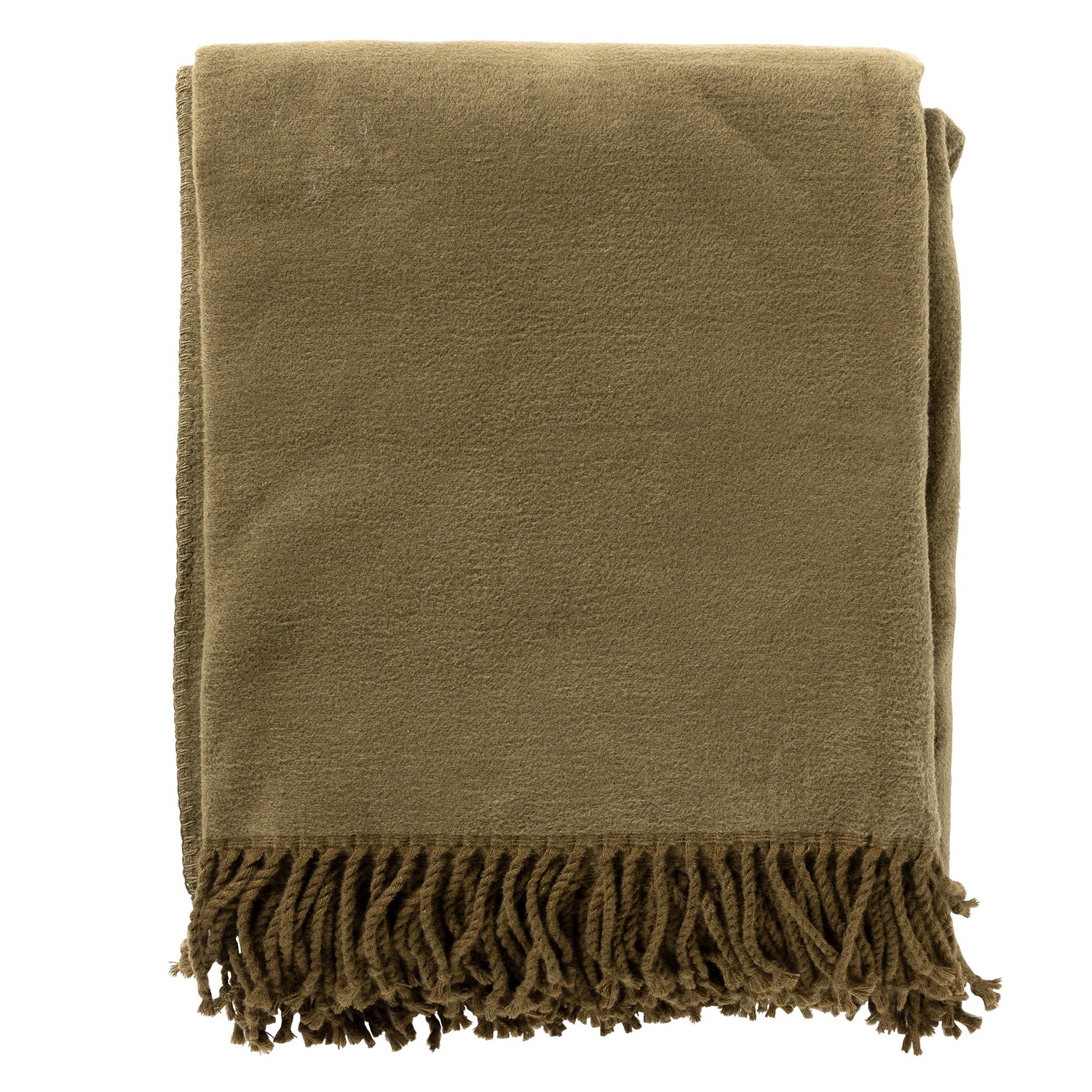 ANNABELLA | Plaid | 150x200 cm Military Olive | Groen | Uni | Hoii