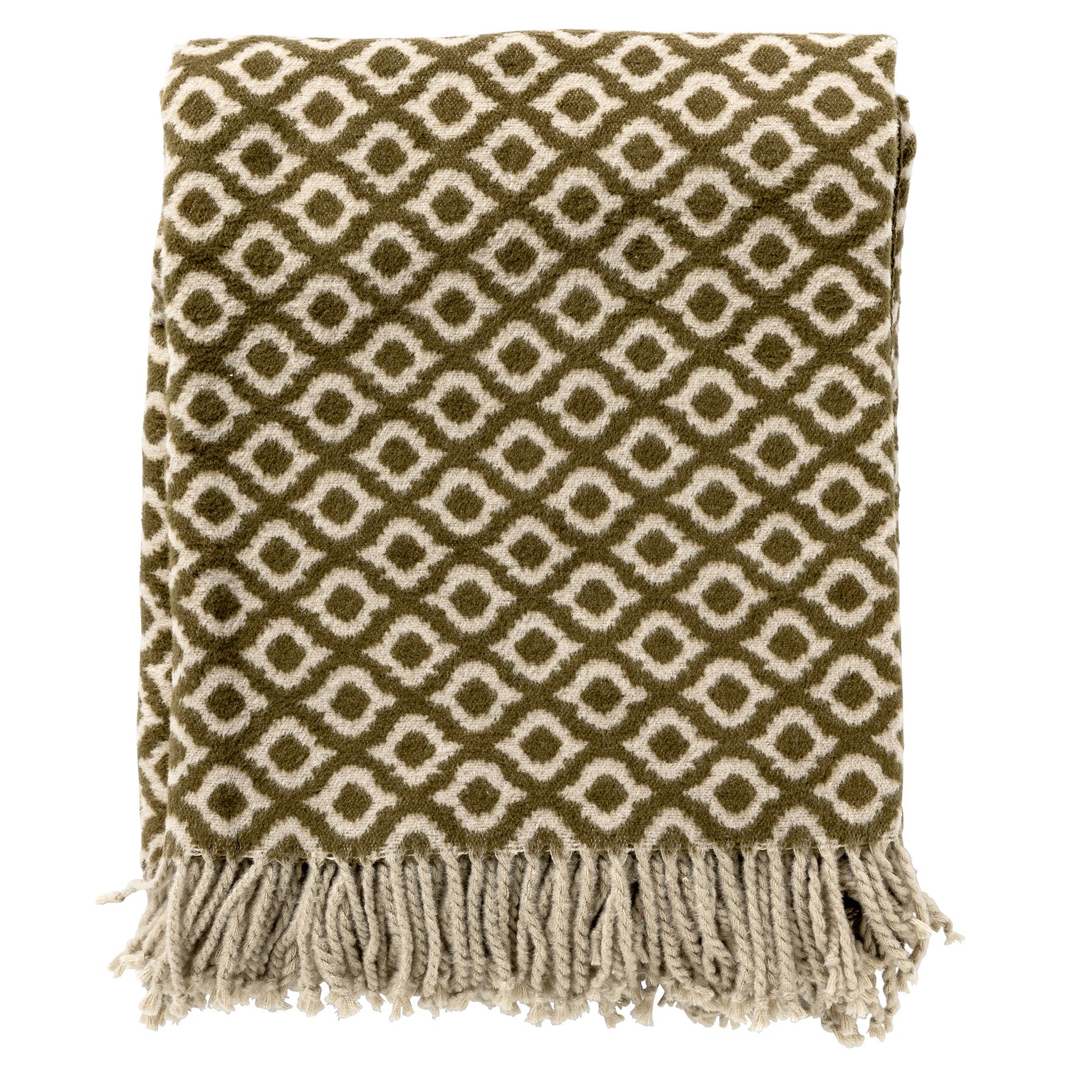 ISABELLA | Plaid | 150x200 cm Military Olive | Groen | Uni | Hoii