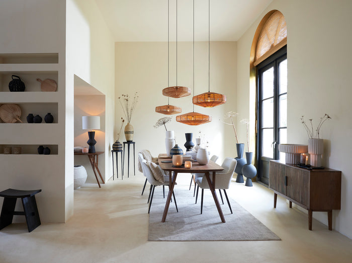 Light & Living Light&living Hanglamp Ø50x20 cm MILAN rotan naturel