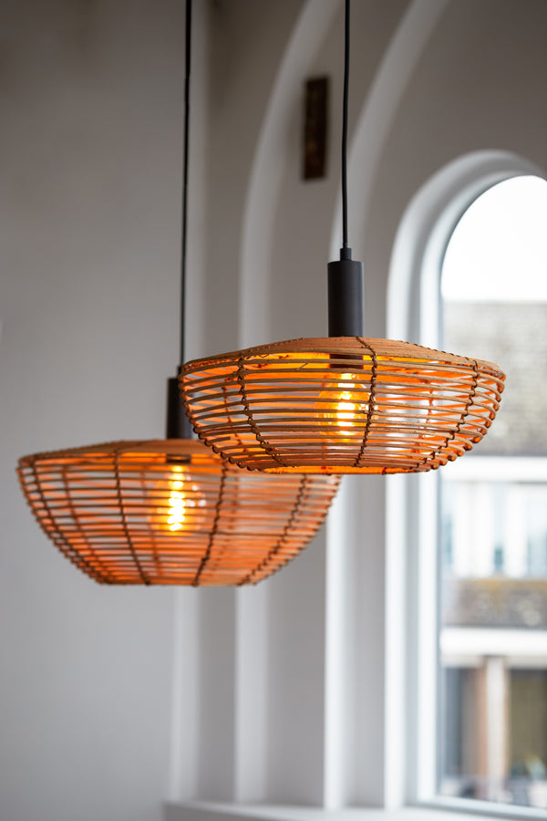 Light & Living Light&living Hanglamp Ø50x20 cm MILAN rotan naturel