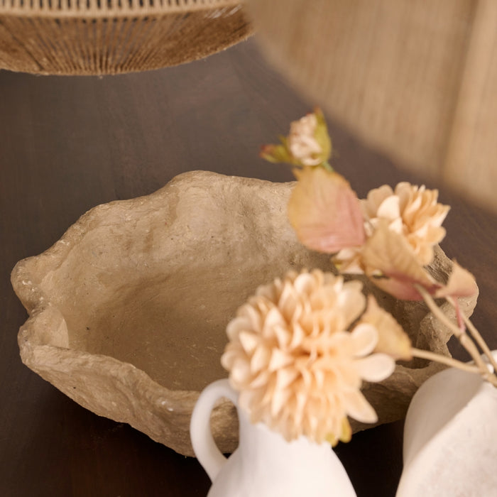 Light & Living Light&living Schaal S|2 Ø30x9+Ø50x9 cm BABUR grijs