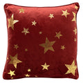 Stars - Kerst kussenhoezen - 45x45 cm, rood