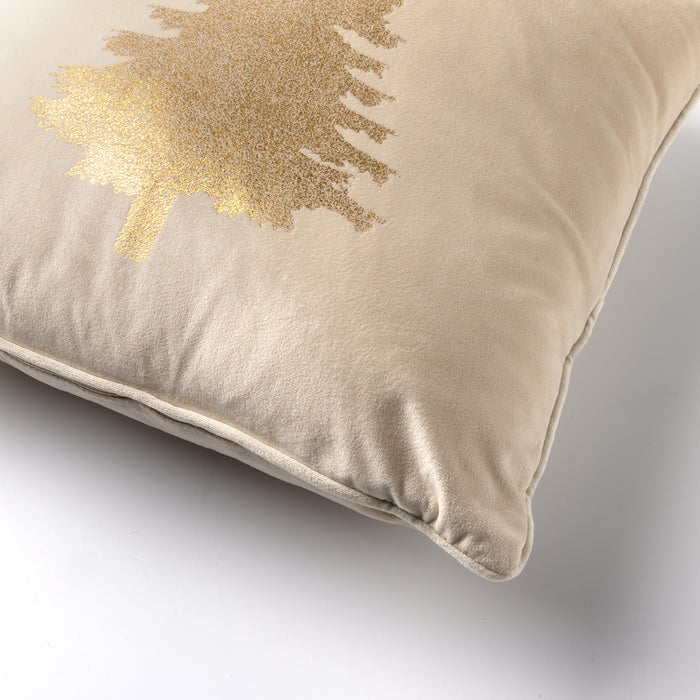 Tree - Kerst kussenhoezen - 45x45 cm, wit