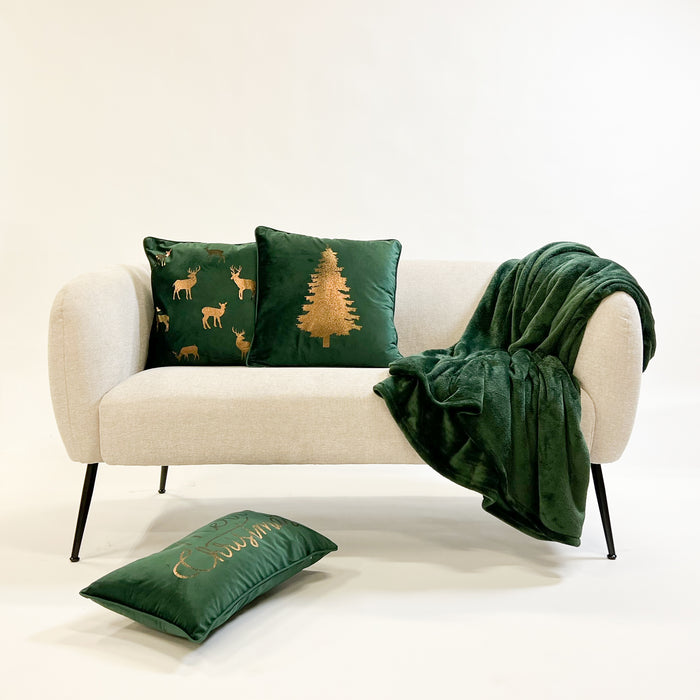 Tree - Kerst kussenhoezen - 45x45 cm, groen