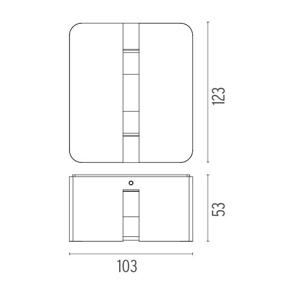 Fenestra wandlamp LED zwart
