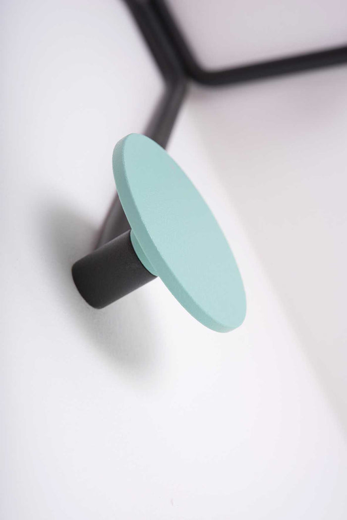 Hook wandkapstok buitenhoek zwart