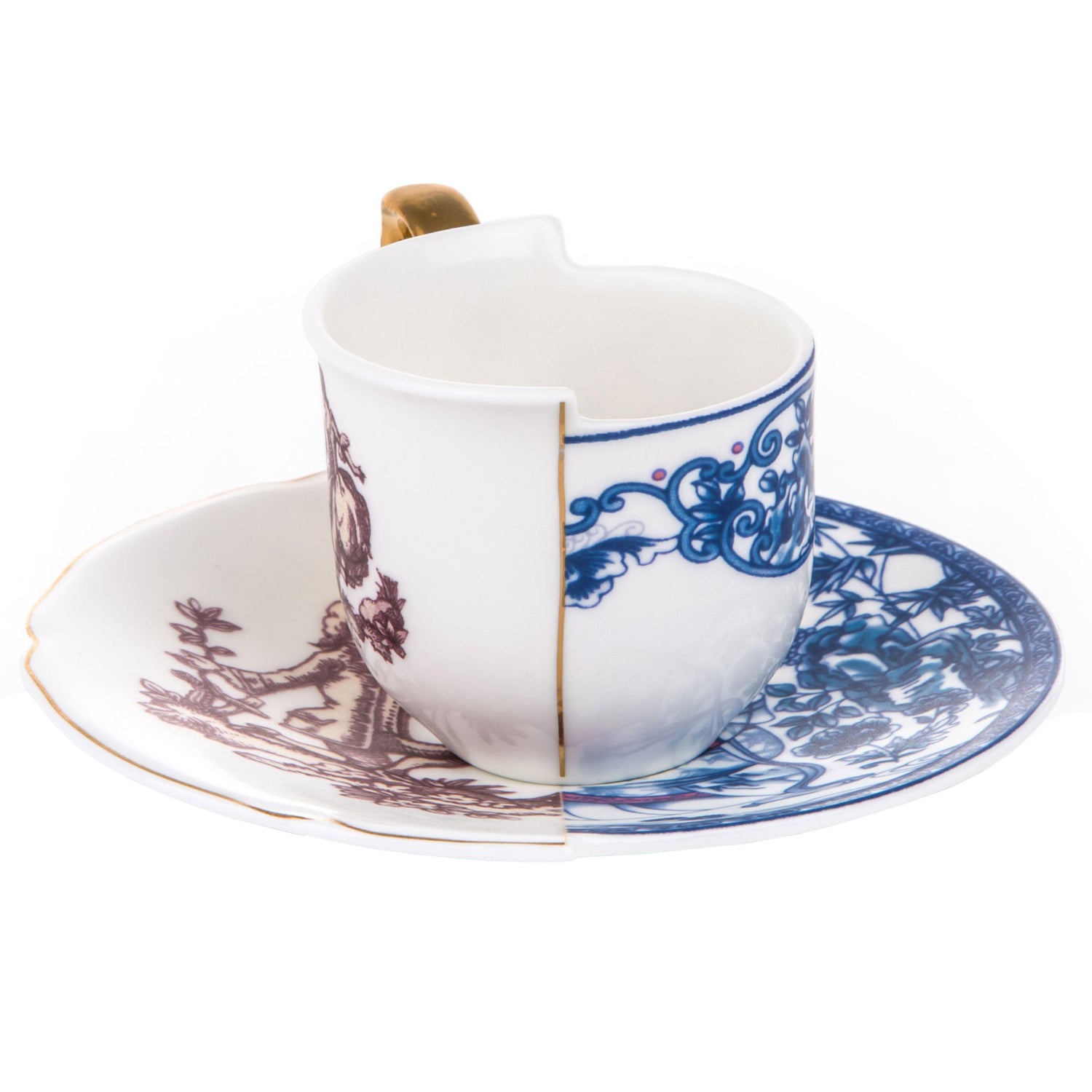 Hybrid koffiekop en schotel Eufemia