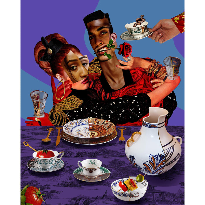 Hybrid koffiekop en schotel Eufemia