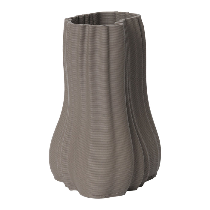 Ferm Living Moire Vaas H 20 cm - Anthracite