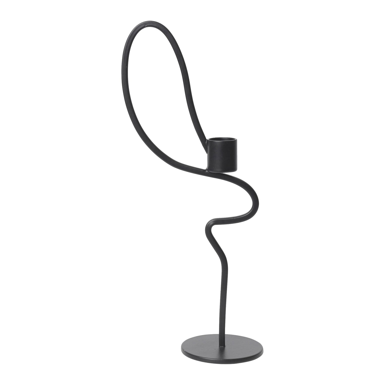 Ferm Living Valse Kandelaar High - Zwart