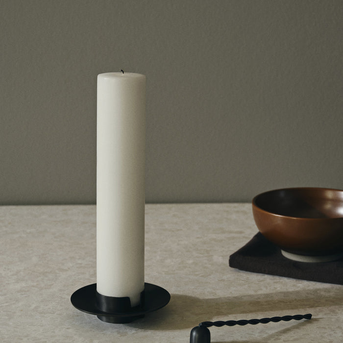 Ferm Living Block Kandelaar - Black Brass