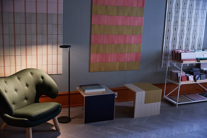 Oblique vloerlamp LED mat roest