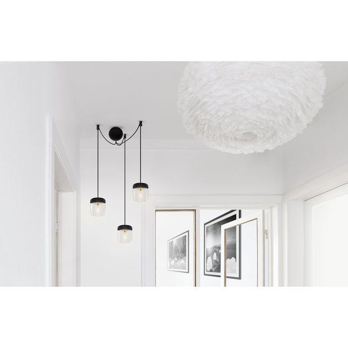 Cannonball 3 cluster hanglamp Ø12 zwart
