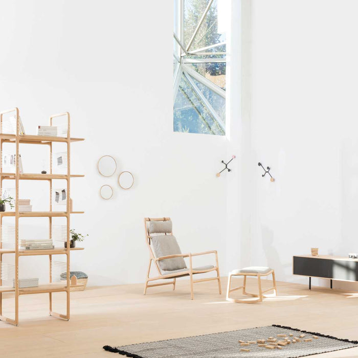 Hook wandkapstok rechte muur roze