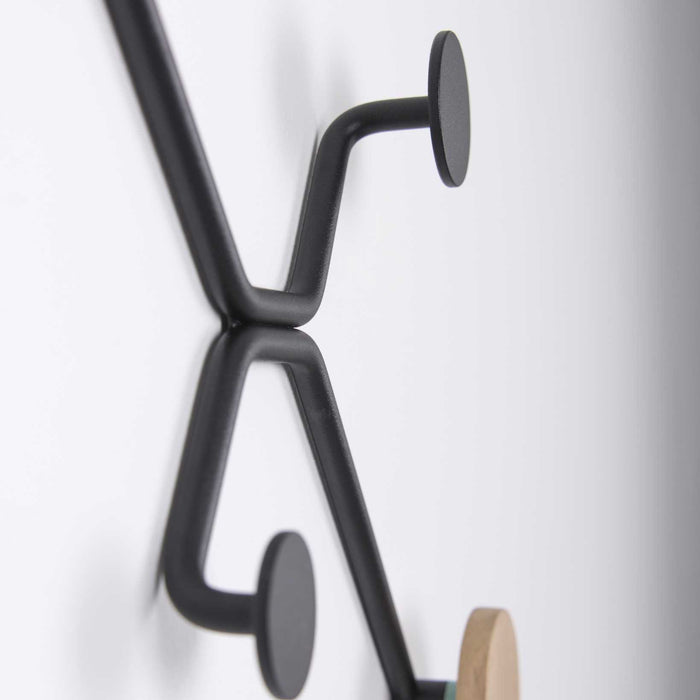 Hook wandkapstok rechte muur roze