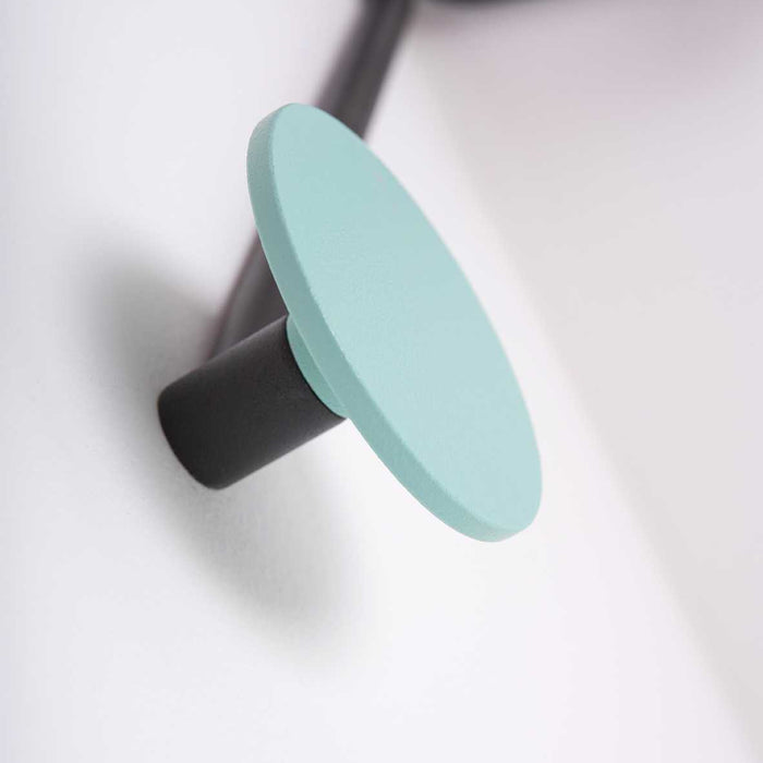 Hook wandkapstok binnenhoek zwart