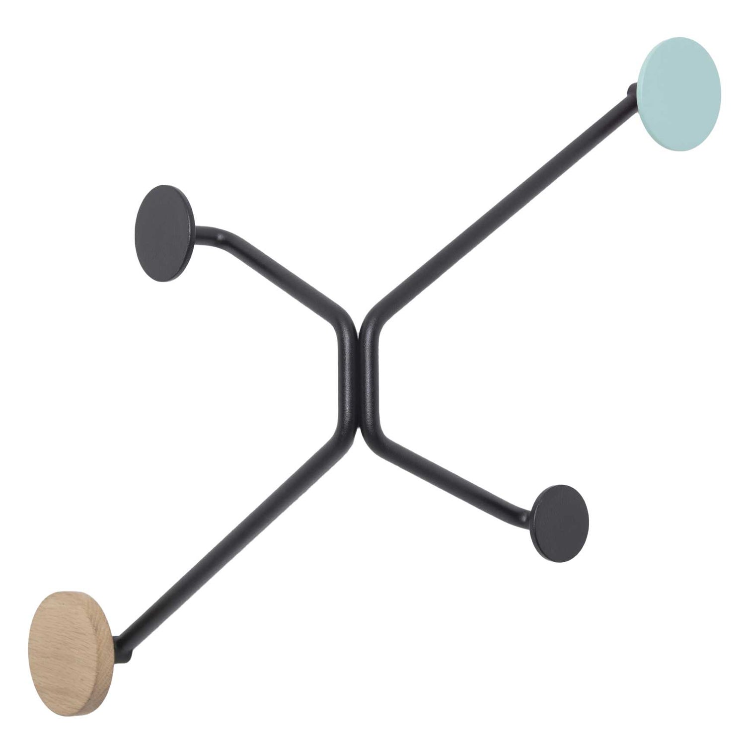 Hook wandkapstok buitenhoek groen