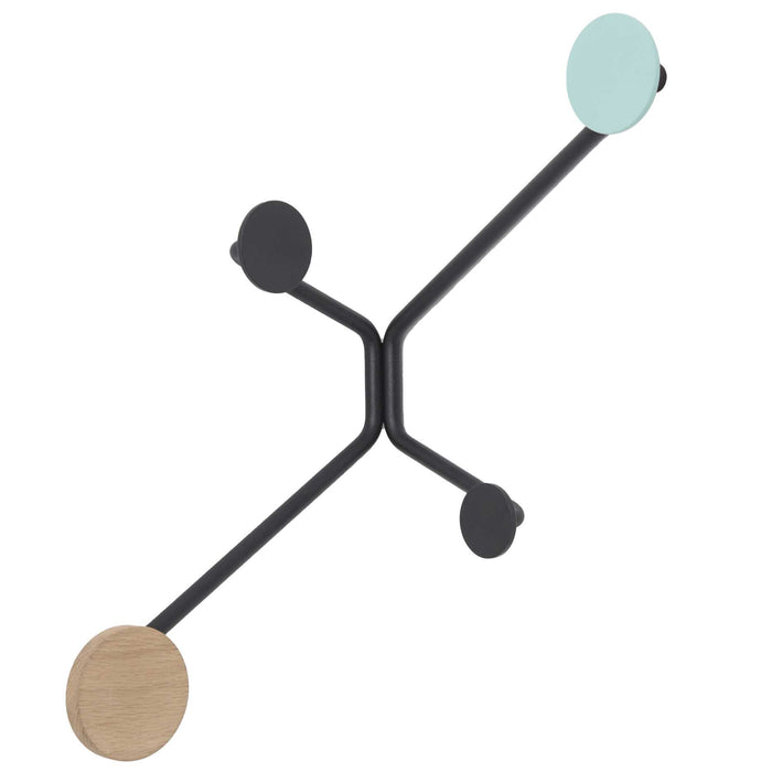 Hook wandkapstok binnenhoek groen