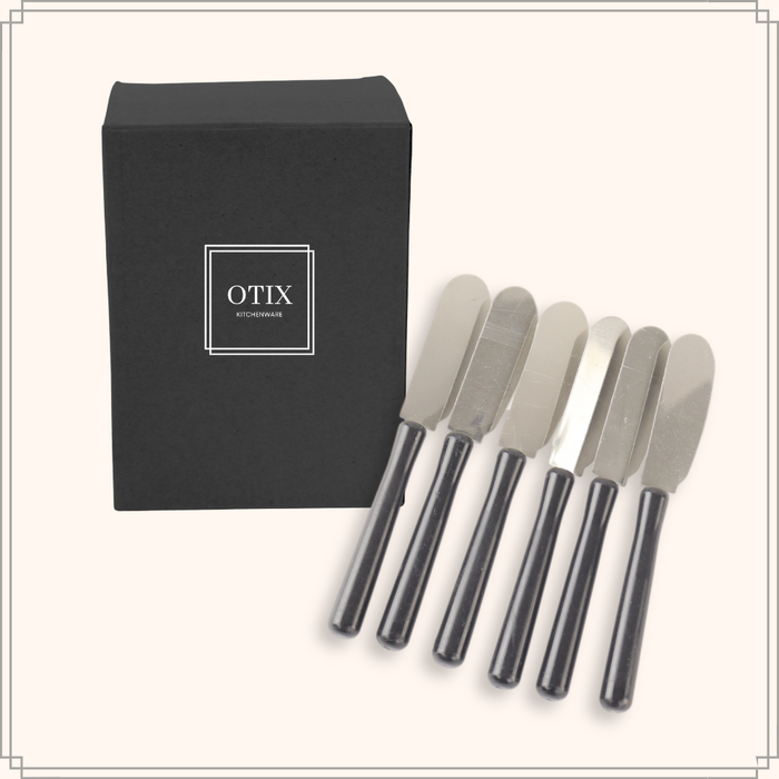 OTIX Botermesjes Zwart 6,5x13x1,5cm Kunststof Metaal