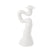 present time - Candleholder Organic Swirl large polyresin white
