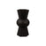 present time - Vase Geo Count polyresin black