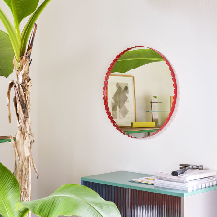 HAY Arcs Spiegel Ø 60 cm - Red