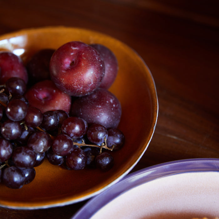 HKliving 70's Diep Bord Ø 19,5 cm - Set van 2 -  Golden Hour