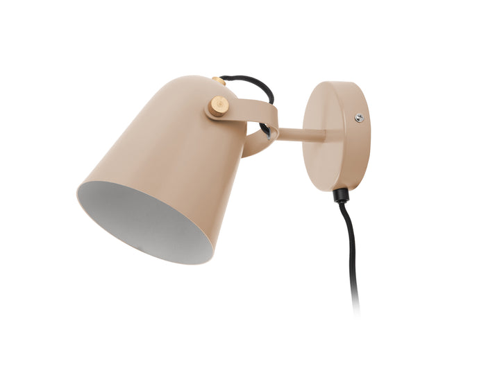 Leitmotiv - Wall lamp Steady metal matt sand brown
