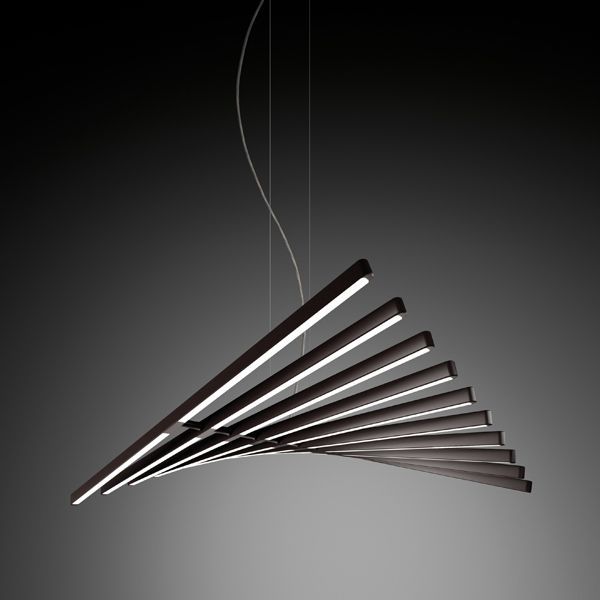 Rhythm 5110 hanglamp LED chocolade