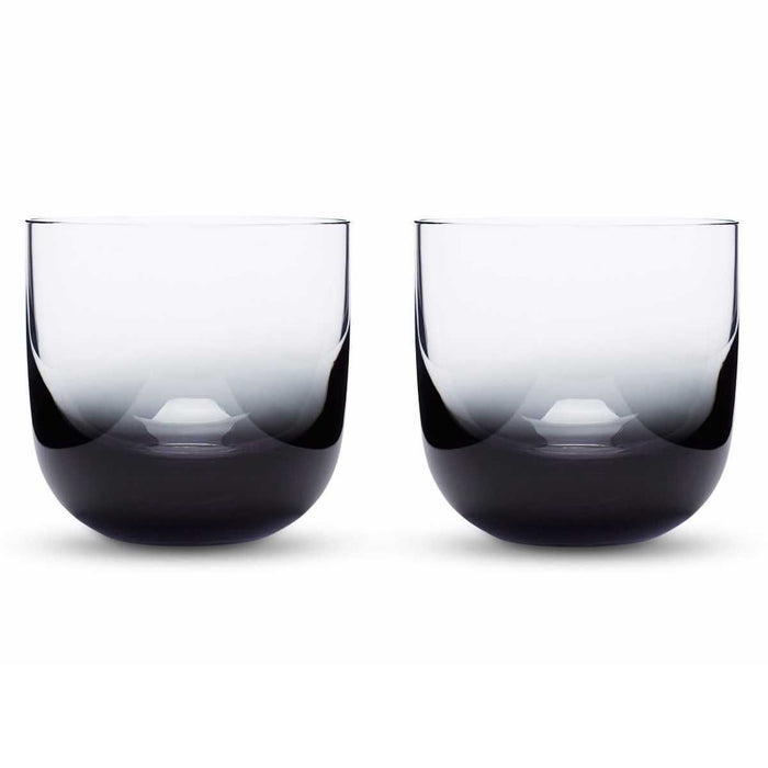 Tank Whiskey glas set van 2 zwart