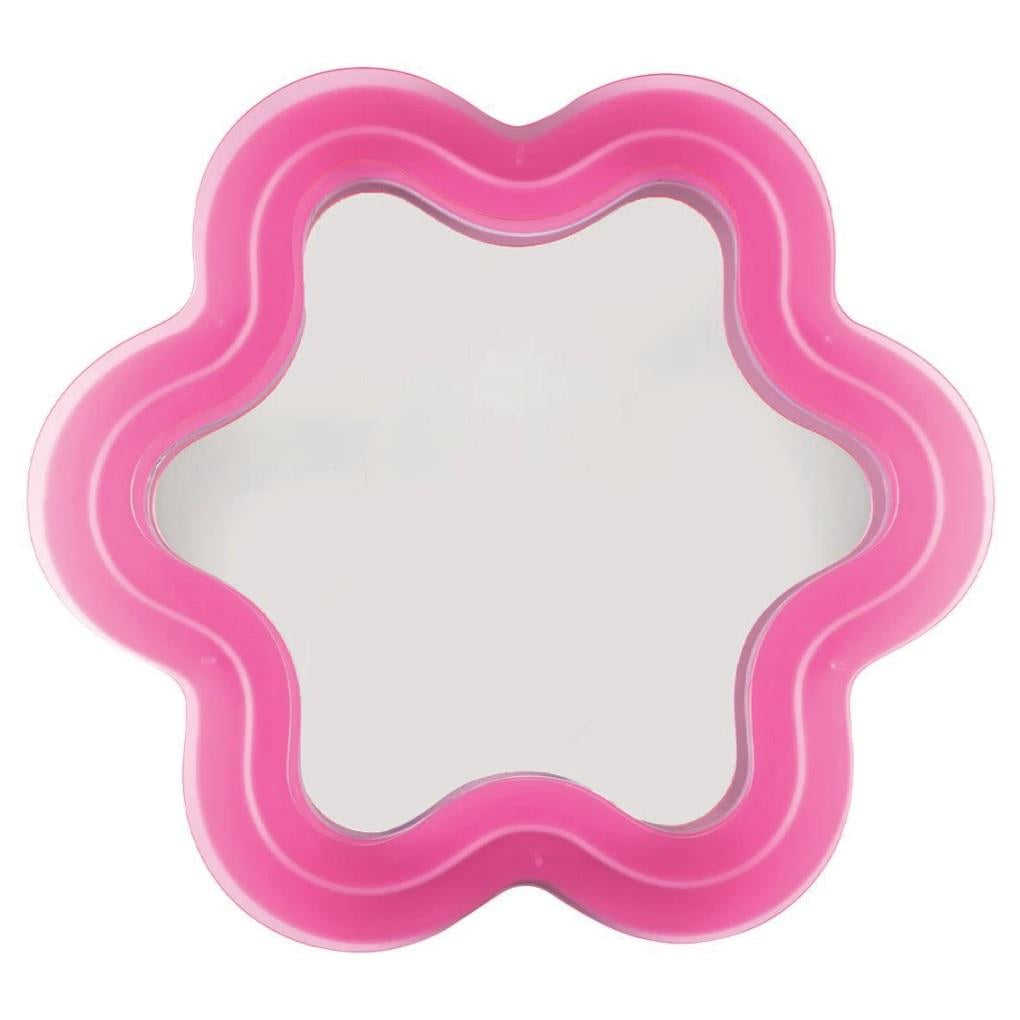 Seletti Supercurve Flower spiegel met verlichting 119x108 roze